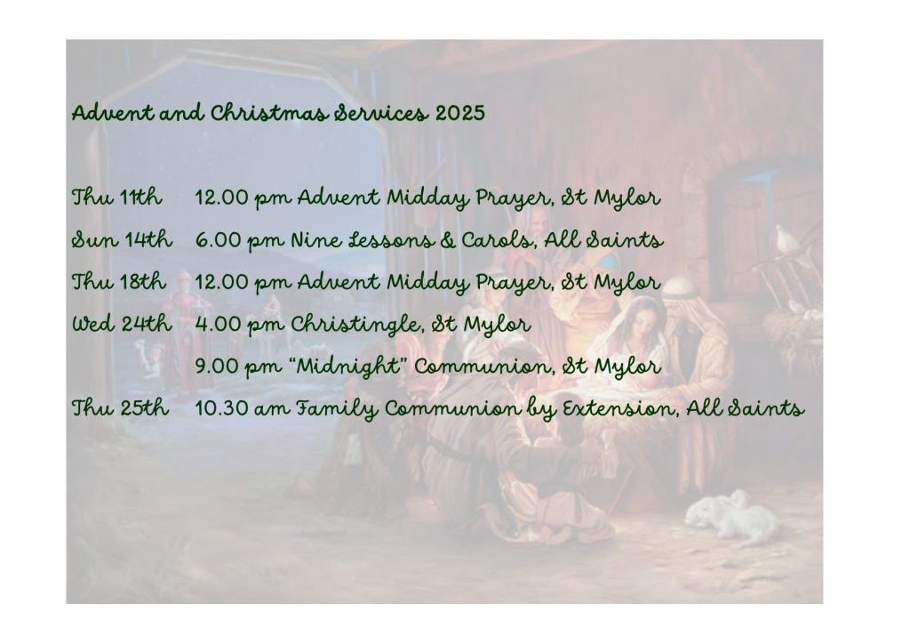 Advent and Christmas Services 2025